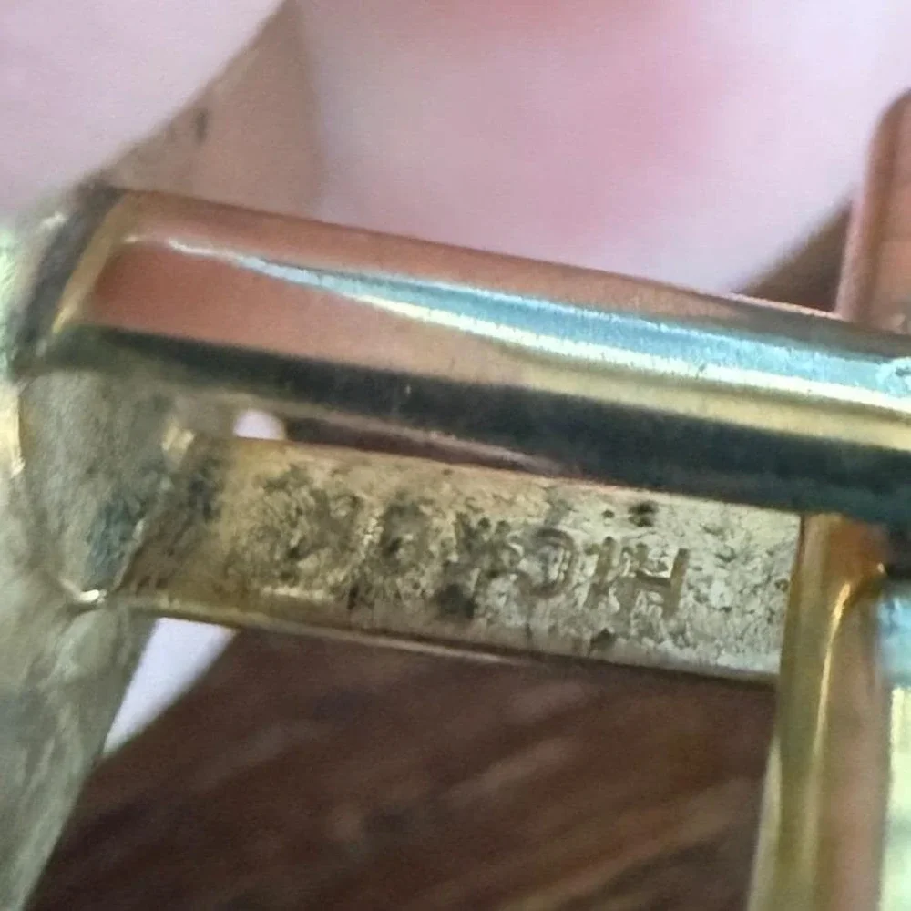 Vintage Hickok Cufflinks - Gold Tone Monogram R - Old English Initial - 1970s